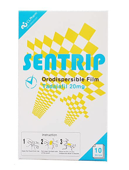 Sentrip 犀利士口溶片 20mg 10片｜韓國ODF專利 舌上15分鐘起效 36小時持久