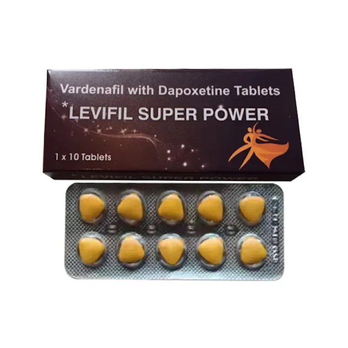 超級樂威壯雙效錠 Levifil Super Power 伐地那非40mg+達泊西汀60mg｜勃起延時雙效合一